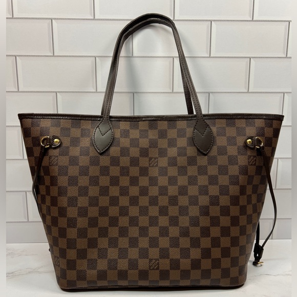 LV Louis Vuitton Neverfull MM Tote Handbag Bag Shoulder Purse - Picture 2 of 9